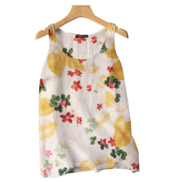 ZANZEA Women Pose Daily Casual Round Neck Sleeveless Floral Printing Tanks