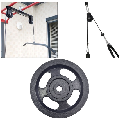 Nylon Pulley Ropes DIY Gym Fitness Equipment Cable Machine Wire Rope Pulley Reel