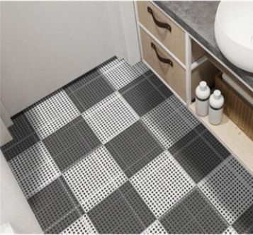 Bathroom Shower Mat Non-Slip Bath Mat Plastic Floor Mats for Toilet Bathroom Rug Adjustable Mats