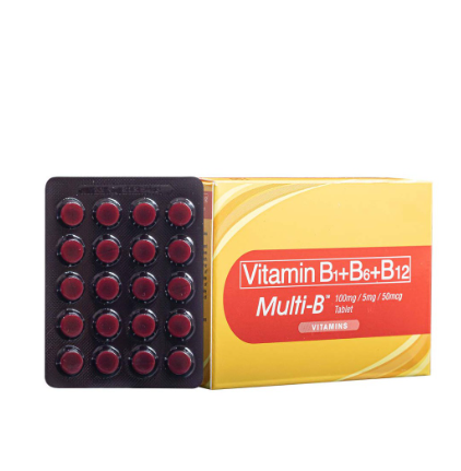 United Home Multi-B Vitamin B Complex (B1+B6+B12) 40 tablets (For Nerve Pains)