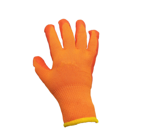 STANDARD Orange Black Rubber Safety Gloves 80-85g High Quality Hardware Tools (SD9015)