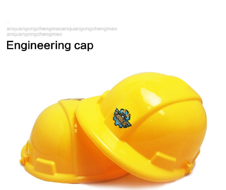 Toy Construction Hard Hats  Soft Plastic Yellow Kids Party Hat  Children’s Engineer, Building Dress Up Hats