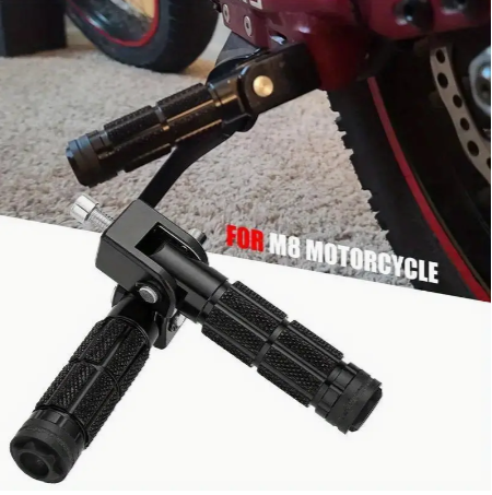 Anti-Skid Foot Pegs Black Foldable Foot Pegs Motorcycle Foot Pegs M8 Rearsets Rear Set Footrests Footpeg, Peg Pedals For Bike