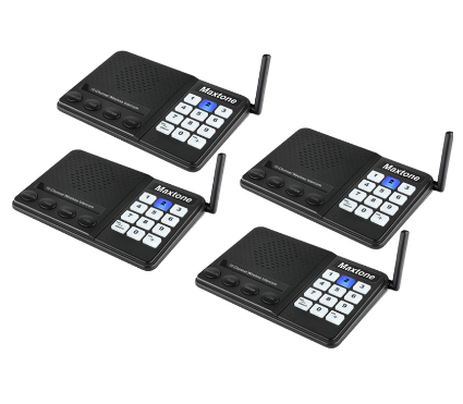 Ready stock,Wireless Intercom System 10 Channel 1K Meters Range No Battery Needed Used for Office and Home