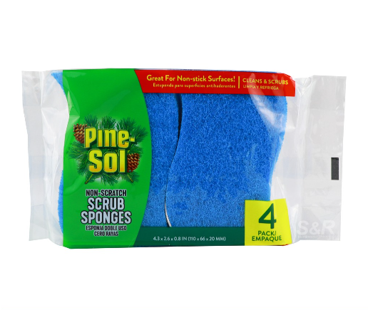 Pine-Sol Non-Scratch Scrub Sponges 4pcs