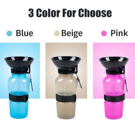 Pet Dog Outdoor Water Bottle Travel Portable Pet Dog Water Feeder Dog Water Bottle For Traveling