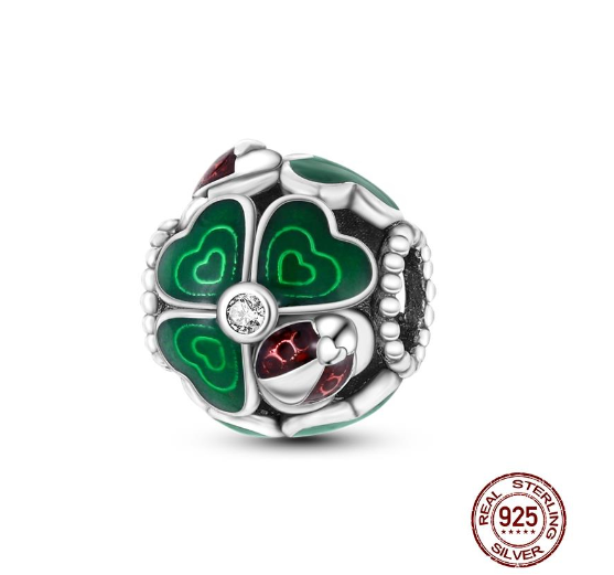 925 Sterling Silver Green Series Tree Cactus Avocado Pendant DIY Charm Beads Fit Original Pandora Charms Bracelet Women Jewelry D15