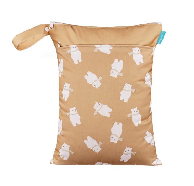 Happyflute Wetbag For Baby Diapers Nappies Waterproof Reusable Diaper Bag With Two Zipper 30cmx40cm S14