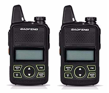 Baofeng BF-T1 Mini Two-Way Radio WalkieTalkie Set of 2 (Black)