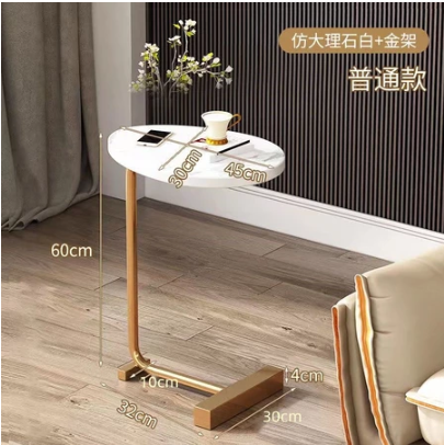 Creative sofa side table living room bedroom small table wood center table furniture