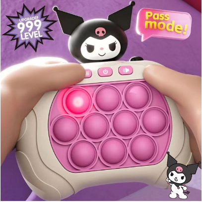 Pop It Game Machine Kuromi Quick Push Game Fast Push Pop It Toys Fidget Toy Stress Reliever Toy