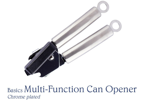 Chef's Classics Basics Chrome Plated Multi-Function Can Opener