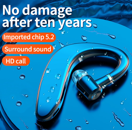 New Bluetooth Earphone Wireless Headsets Nosice Cancelling HD MIC Handsfree Business Driver L&R Wear