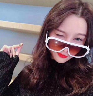 Big Frame Gradient Shades Oversized Sunglasses Square Brand Designer Vintage Women Fashion Glasses