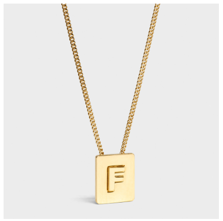 Lisa Same Style Letter Necklace Female Titanium Steel Does Not Fade Summer Girlfriends Simple Pendant Pearl Chain Korean Version F