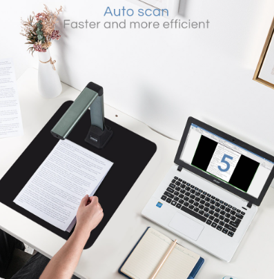 Portable Document Camera A4 Document Scanner for Teacher Professional Scanner with Multi-Language