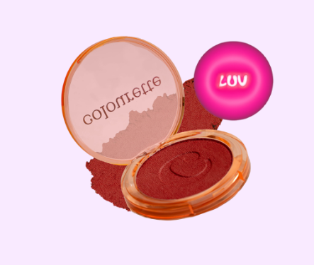 Colourette Colourbounce Jelly-to-Powder Blush in Luv [Ultra-pigmented, Lightweight, Long-weight]
