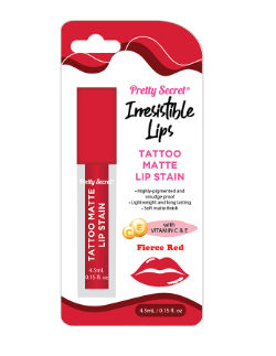 PRETTY SECRET Tattoo Matte Lip Stain Fierce Red 4.5ML
