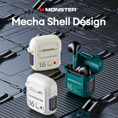 Monster XKT16 Wireless Earphones Bluetooth 5.3 Gaming Headset HiFi Sound HD Call Music Earbud Touch