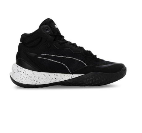 PUMA Unisex Playmaker Pro Mid Splatter Basketball Shoes (Black)