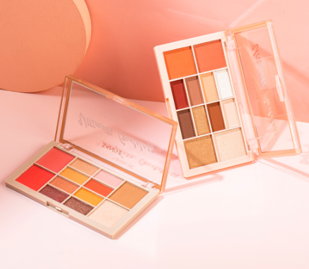 SANIYE 12 Color Multifunction Natural Mineral Pigment Eyeshadow Blush High Light Professional palette E225