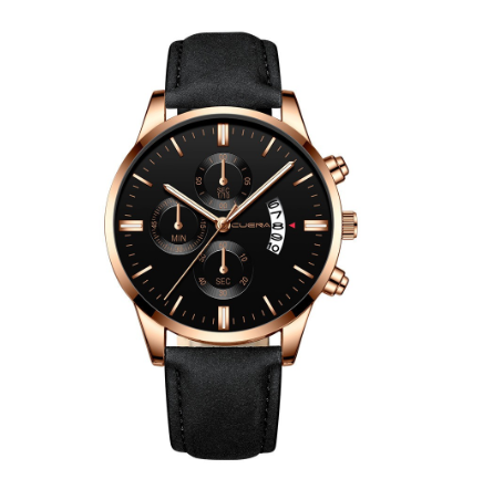 CUENA Original Brand Men's Watch Fashion Sports Analog Quartz Stainless Steel Waterproof 845 M3