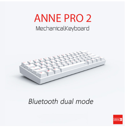 Anne Pro2 Mini Portable Mechanical Keyboard 60% Wireless Bluetooth Mx RGB 61 Key Gaming Keyboard Gateron