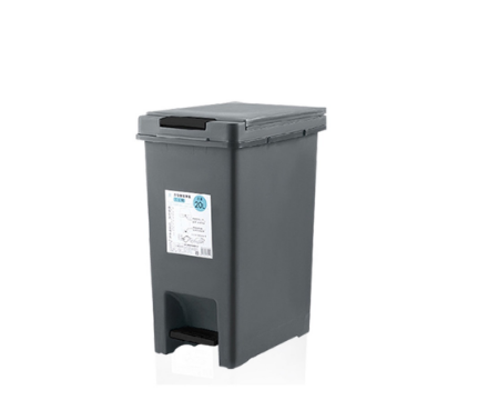 LOCAUPIN Foot Pedal Type Trash Can Waste Basket Recycling Garbage Container Bin For Bathroom Living