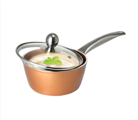 Masflex Copper Forged Saucepan With Lid 16cm.