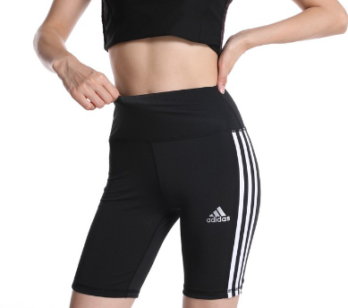 3-Lines High Waist CompressionTights Cycling Shorts Running/Yoga/Gym