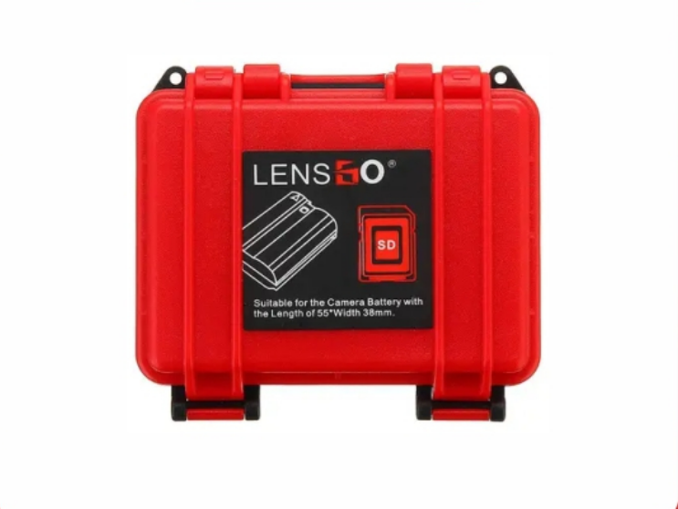 LensGo D800 SD Dustproof XQD CF Card Case Anti-Pressure Battery Box