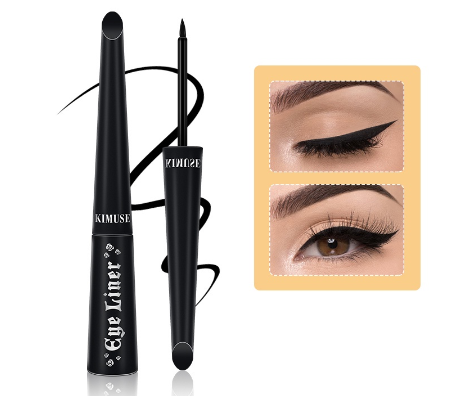 Kimuse Liquid Eyeliner Waterproof Long-lasting Smoothing Black Eye Liner Eye Makeup