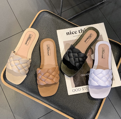 Korean Fashion Flats Sandals For Woman