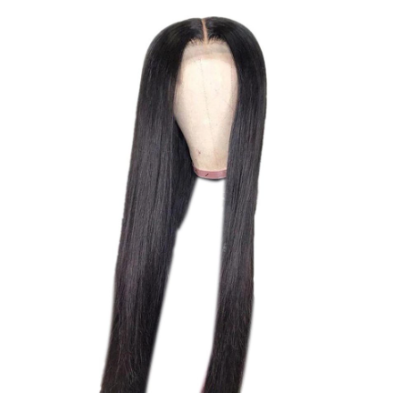 Long Straight Hair Black Lace Wigs Glueless Heat Resistant Fiber Hair