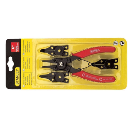 Stanley ST84168 Combination Snap Ring Pliers (Red/Black)