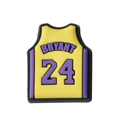 Cute Curry Basketball Jibbitz Kobe Shoe Charms Lakers Bryant Jibitz Croc Charm NBA Croc Jibbits Pin for Men Shoes Accessories Decoration B8