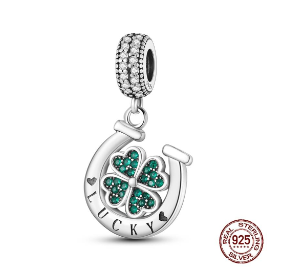 925 Sterling Silver Green Series Tree Cactus Avocado Pendant DIY Charm Beads Fit Original Pandora Charms Bracelet Women Jewelry D25
