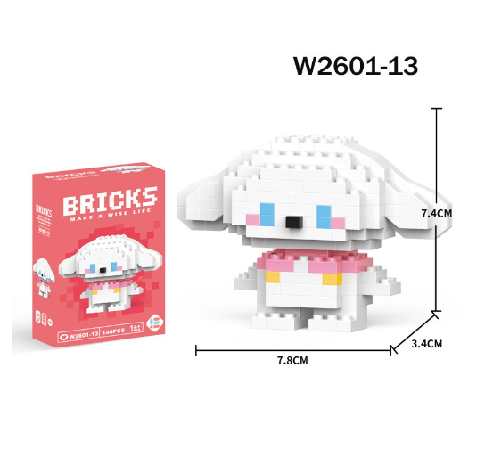 Mini Building Block Assembled Small Particles Bricks Toys For Kid Birthday Gift Cute Cartoon Blocks M29