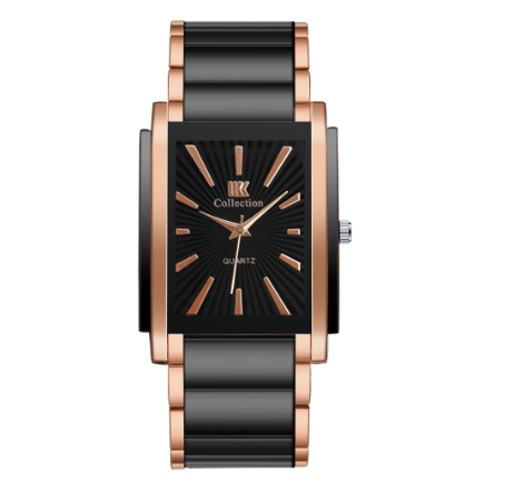 Oupai genuine rectangular dial ceramic steel band quartz watch men's fashion simple temperament men's watch M3