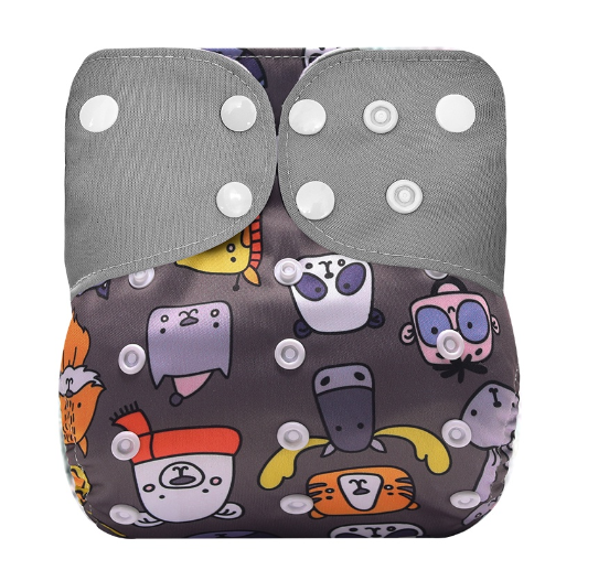 Ready Stocks Waterproof Reusable Digital Printed One Size Pocket Cloth Diaper S22