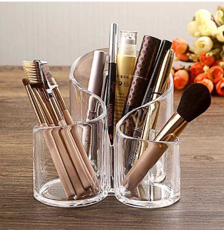Acrylic Makeup Brush Storage Box Cosmetic Organizer Transparent
