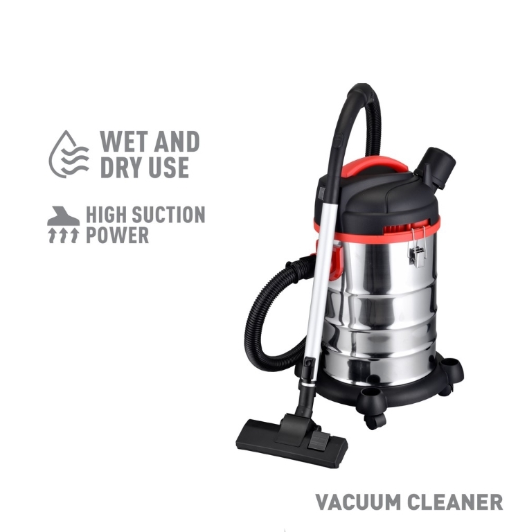 Hanabishi Wet & Dry Vacuum Cleaner HVC20B Metal barrel type High suction power Dust and Mite Removal