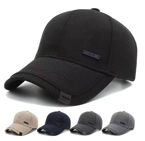 Black Style Baseball Cap Unisex Black Red Cotton Snapback Cap Hats