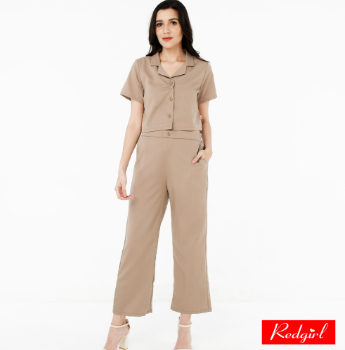 Red Girl 2 In 1 Blouse With Pants RLT08-1831