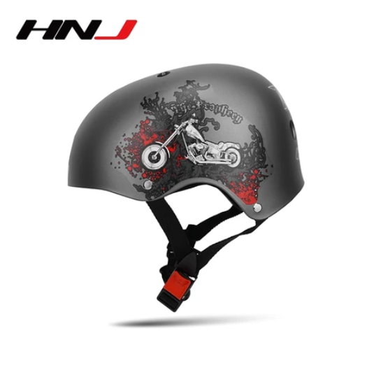 HNJ MOB-AA W-D Motorcycle Bike Nutshell Helmet Open Face Skateboard Helmets HNJ28