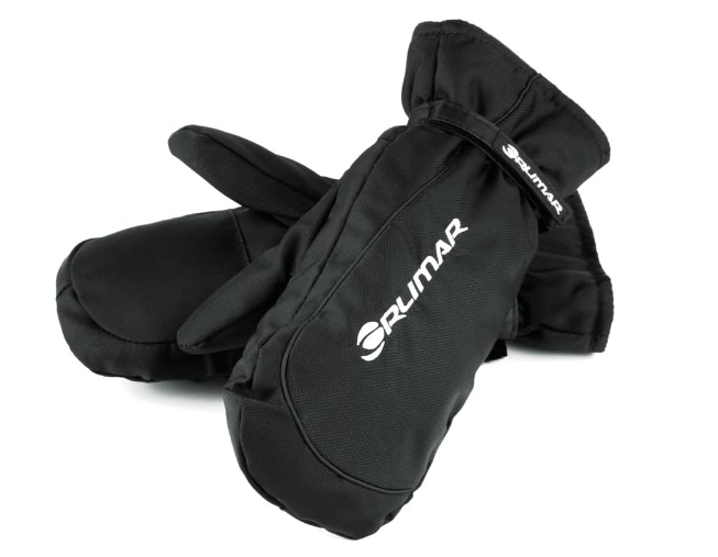 Orlimar Men's Thermal Golf Cart Mittens, Black, One Size Fits Most