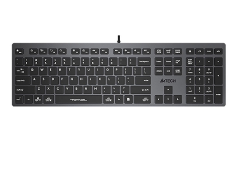 A4Tech FX50 Scissor Switch Ultra-Slim Keycap, Multimedia Hot Keys, Splash Proof, Keyboard