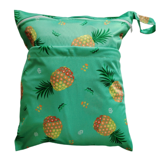 30x37cm Cloth Diaper Wet Dry Bags Double Zipper Mixed Color Printed Portable Waterproof Dag Storage Bag Swimwear Bag C16