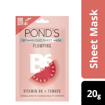 Pond'S Tomato Face Mask With Vitamin B6 For Plumper Skin 20G