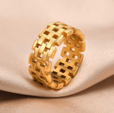 Stainless Steel Watch Band Style Ring Comfort Fit